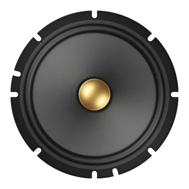 Pioneer® TS-A1601C 6-1/2-In. 350-Watt 2-Way Component Speakers Black and Gold, Max Power 2 Pack