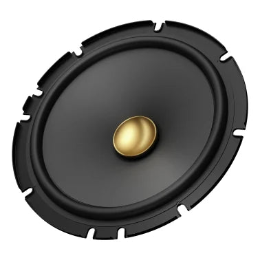 Pioneer® TS-A1601C 6-1/2-In. 350-Watt 2-Way Component Speakers Black and Gold, Max Power 2 Pack