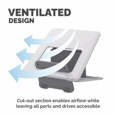 Fellowes® Breyta™ Ergonomic Laptop Riser Stand (White)