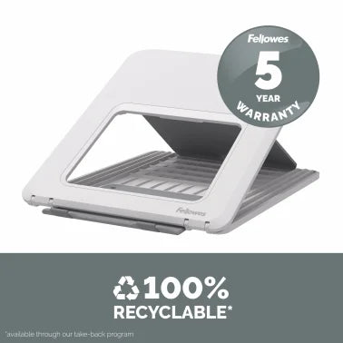 Fellowes® Breyta™ Ergonomic Laptop Riser Stand (White)
