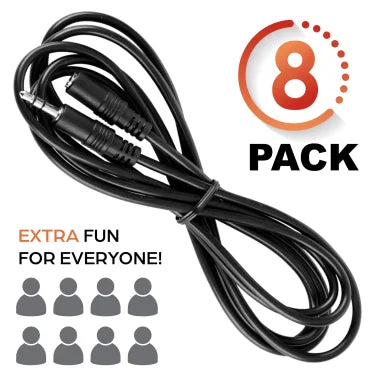 Digital Energy® 15-Ft. Extension Cables for Handheld Game Buzzer System, 8 Pack