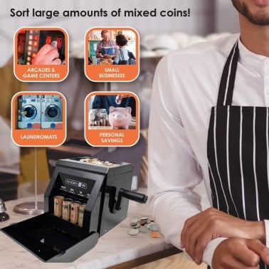 Nadex Coins™ S18 Manual Coin Sorter and Wrapper