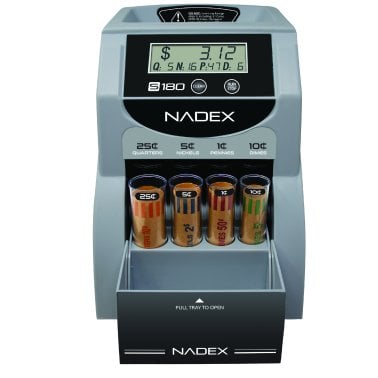 Nadex Coins™ S180 Digital Coin Counter, Sorter, and Wrapper