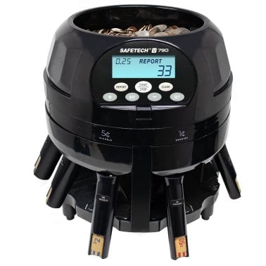 SafeTech Super Viper V790 High-Speed Coin Counter, Sorter, and Wrapper