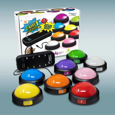 Teachers Choice® Light-up Game Buzzer System, 8 Pack