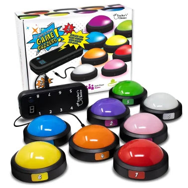 Teachers Choice® Light-up Game Buzzer System, 8 Pack