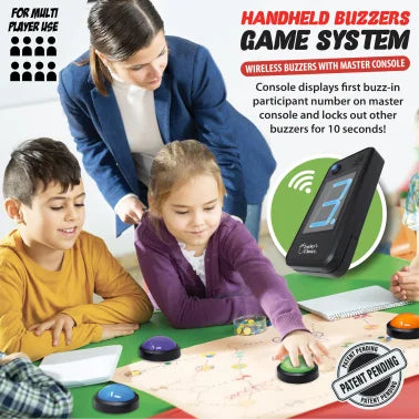 Teachers Choice® Wireless Light-up Game Buzzer System, 8 Pack