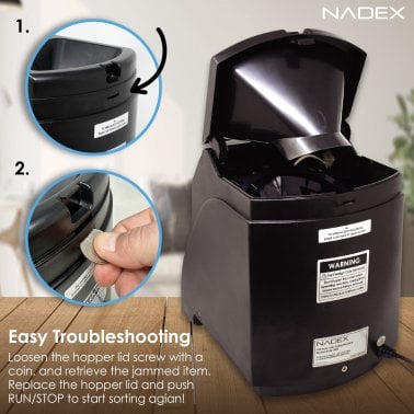 Nadex Coins™ Automatic Coin Sorter, S36