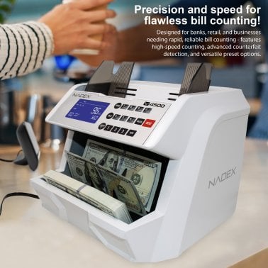 Nadex Coins™ V4500 Front-Loading Bill Counting Machine