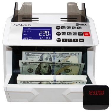 Nadex Coins™ V4500 Front-Loading Bill Counting Machine