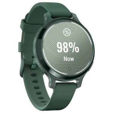 Garmin® Lily® 2 Active Health and Fitness GPS Smartwatch with Anodized Aluminum Bezel and Silicone Band (Jasper Green)