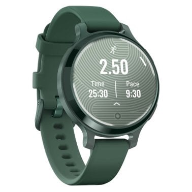 Garmin® Lily® 2 Active Health and Fitness GPS Smartwatch with Anodized Aluminum Bezel and Silicone Band (Jasper Green)