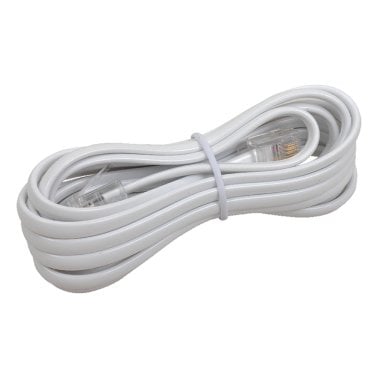 RCA Rounded Phone Line Cord (7 Ft.; White)