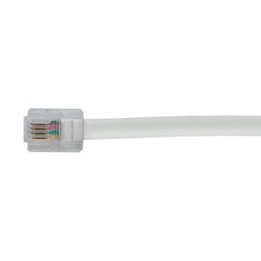 RCA Rounded Phone Line Cord (7 Ft.; White)