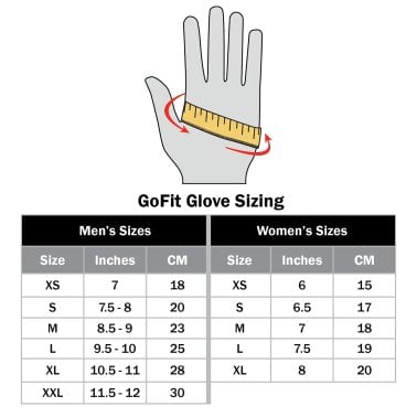 GoFit® Men's Sport-Tac® Pro Trainer Gloves (Large)