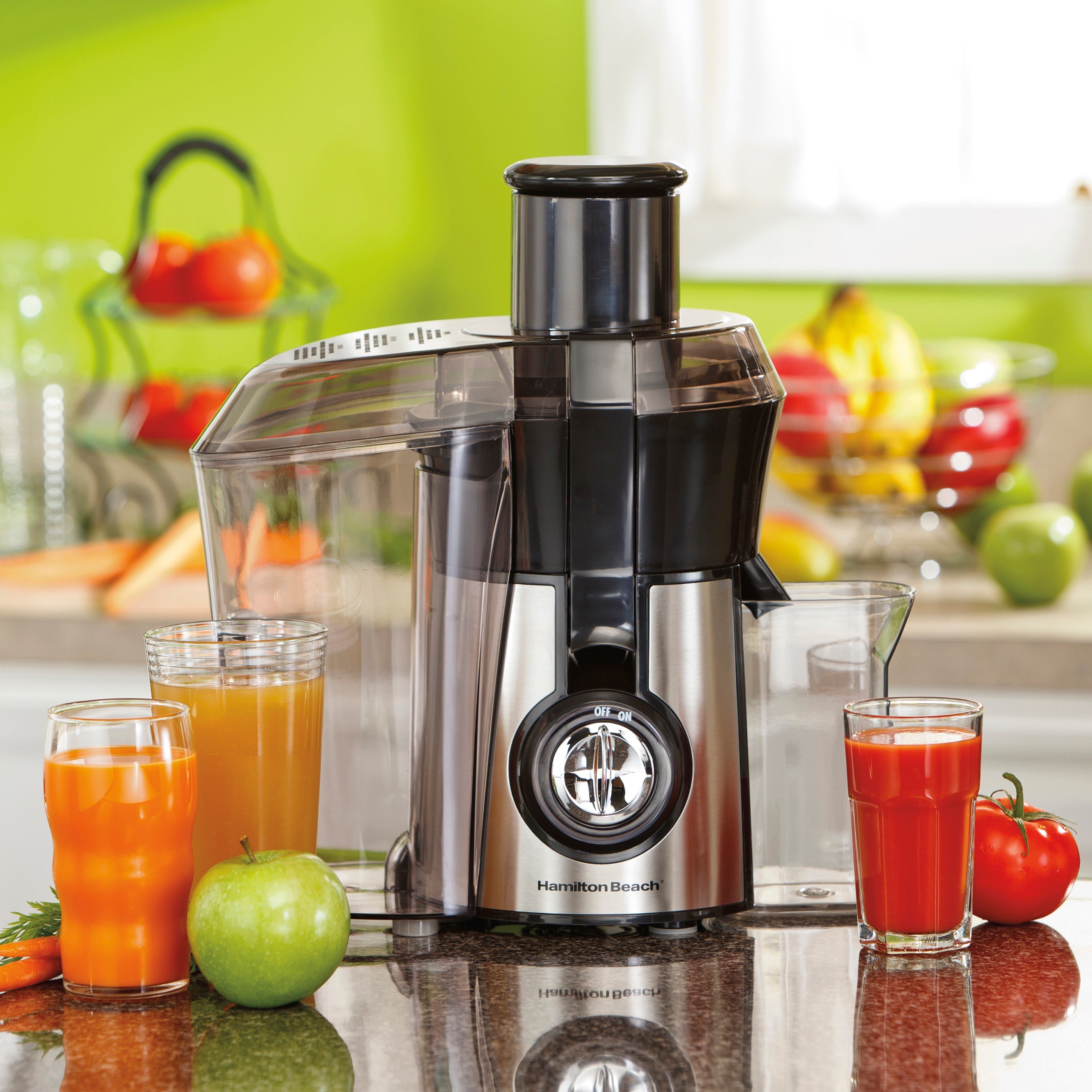 HAMILTON BEACH Stainless Steel 800W Big Mouth Juicer - 67608Z
