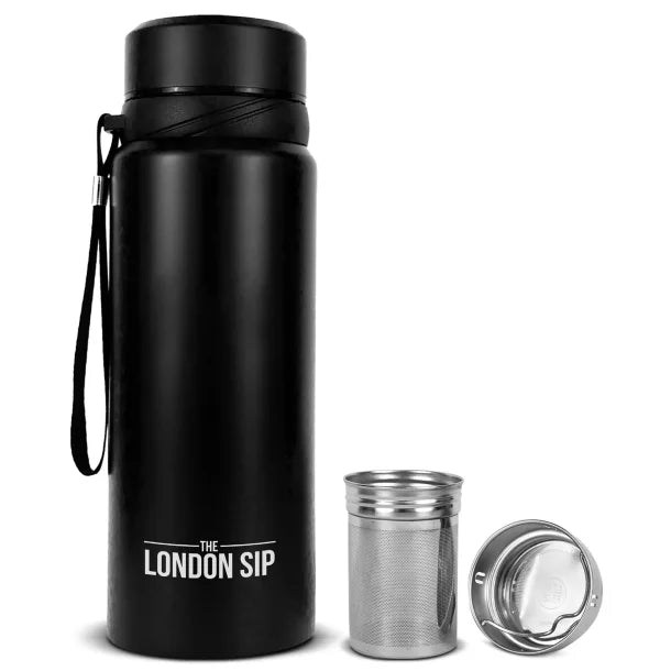 The London Sip® Tea Infuser Bottle (25 Oz.; Black)