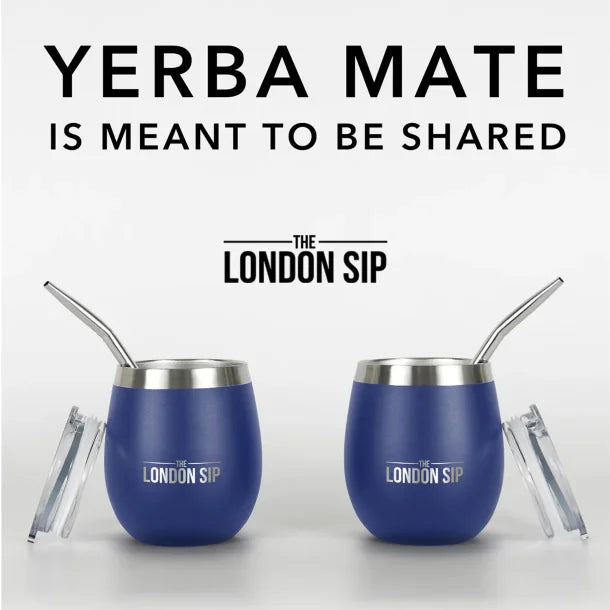 The London Sip® Yerba Mate Cup Set, 8 Oz. (Blue)