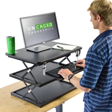 Uncaged Ergonomics® CHANGEdesk Adjustable Standing Desk Converter