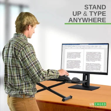 Uncaged Ergonomics® KT3 Computer Keyboard Riser Stand for Desk