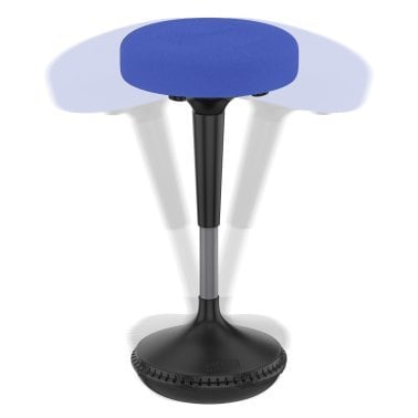 Uncaged Ergonomics® Wobble Stool® Adjustable-Height Standing Desk and Balance Stool (Blue)