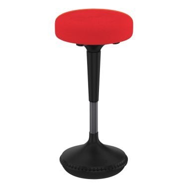 Uncaged Ergonomics® Wobble Stool® Adjustable-Height Standing Desk and Balance Stool (Red)