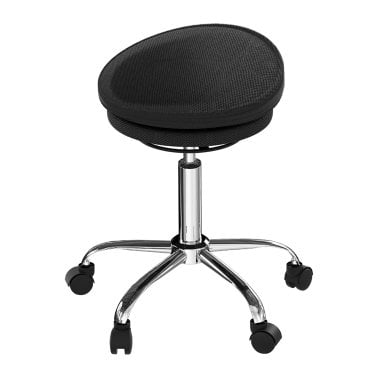 Uncaged Ergonomics® Wobble Stool Air® Adjustable-Height Rolling Balance Stool, Black