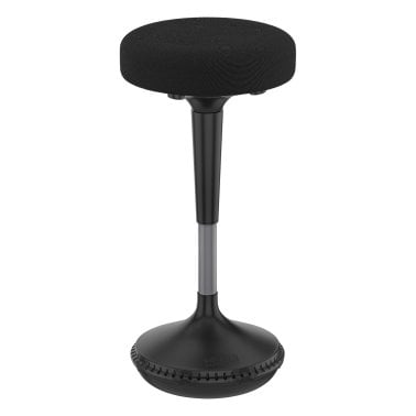 Uncaged Ergonomics® Wobble Stool® Adjustable-Height Standing Desk and Balance Stool (Black)