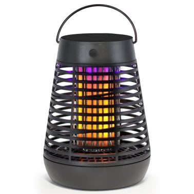 PIC® Flickering Flame Solar Portable Bug Zapper Insect Killer Torch Lantern