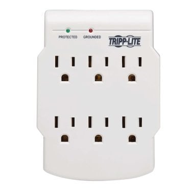 Tripp Lite® by Eaton® Protect It!® 750-Joules Low-Profile Surge Protector Wall Tap, 6 Outlets, Direct Plug-in, SK6-0