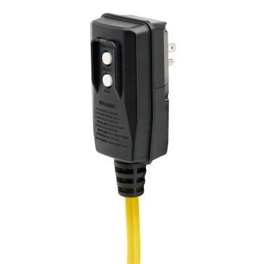 Tripp Lite® by Eaton® Power It!® Safety Power Strip, 8 Outlets, 12-Ft. Cord with GFCI Plug, Yellow and Black, TLM812GF