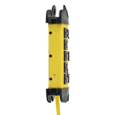 Tripp Lite® by Eaton® Power It!® Safety Power Strip, 8 Outlets, 12-Ft. Cord with GFCI Plug, Yellow and Black, TLM812GF