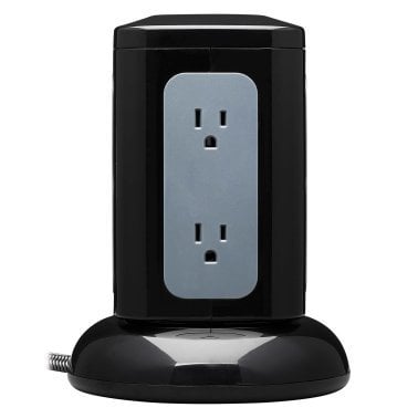 Tripp Lite® by Eaton® Protect It!® 1,800-Joules Surge Protector Tower, 6 Outlets with 4 USB Ports, 8-Ft. Cord, TLP606UCTOWER