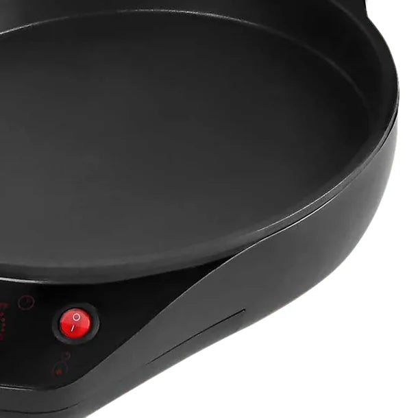 Brentwood® TS-124R 1,200-Watt 12-In. Non-Stick Pizza Maker and Grill with Timer, Red