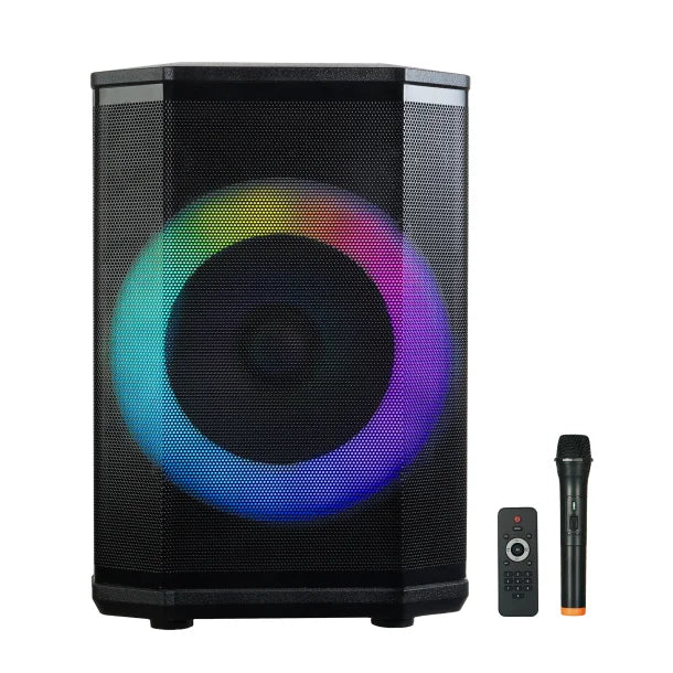 IQ Sound® Pro DJ Bluetooth® Portable Party System, True Wireless, with Lights, Wireless Microphone, and Remote, IQ-6708DJBT