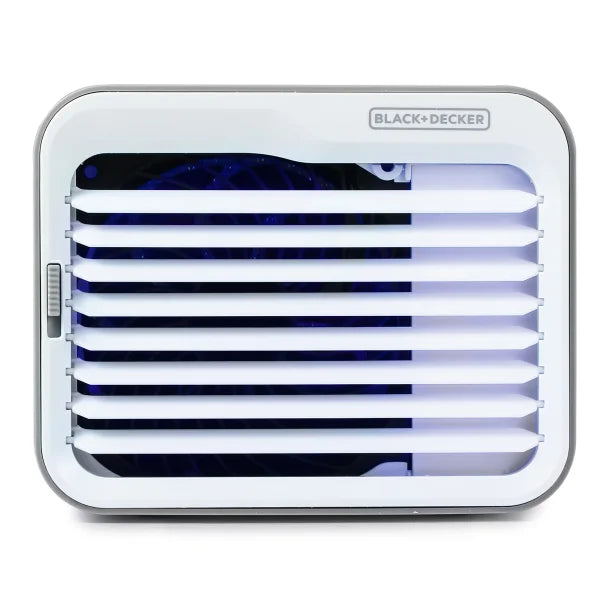 BLACK+DECKER™ BDMC10 3-Speed Portable USB-Powered Desktop Evaporative Air Cooler with Fan, White/Gray