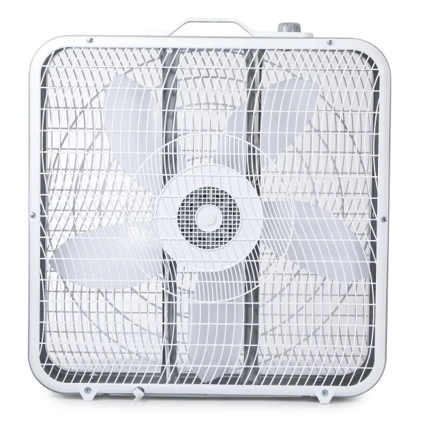 BLACK+DECKER™ BFB20SW 20-In. 3-Speed Portable Box Fan with Carrying Handle and Recessed Cord Storage, White