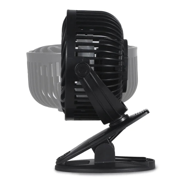 BLACK+DECKER™ BFDC42PK 4-In. 3-Speed Portable USB-Powered Convertible Clip Fan, Black, 2 Count