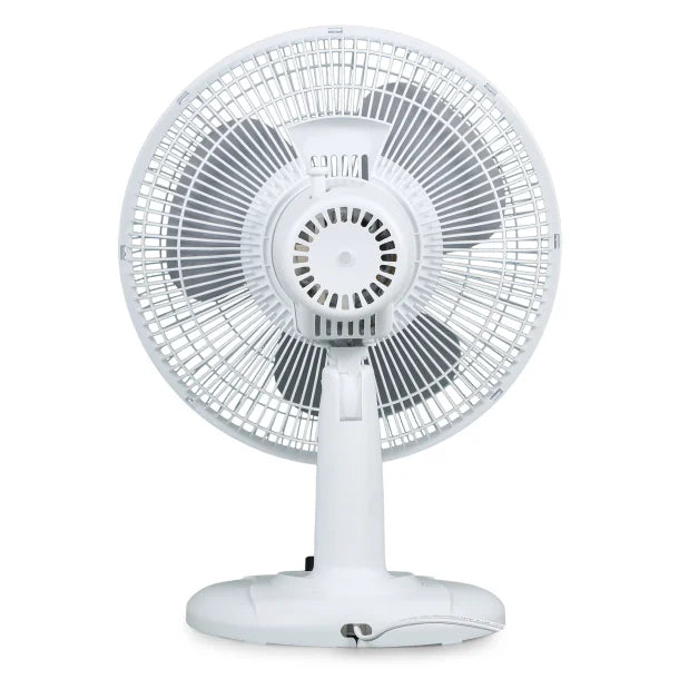 BLACK+DECKER™ BFDT12SW 12-In. 3-Speed Oscillating Portable Table Fan, White