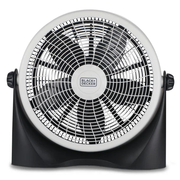 BLACK+DECKER™ BFF16B 16-In. 3-Speed Portable Floor Fan with Adjustable Tilt, Black