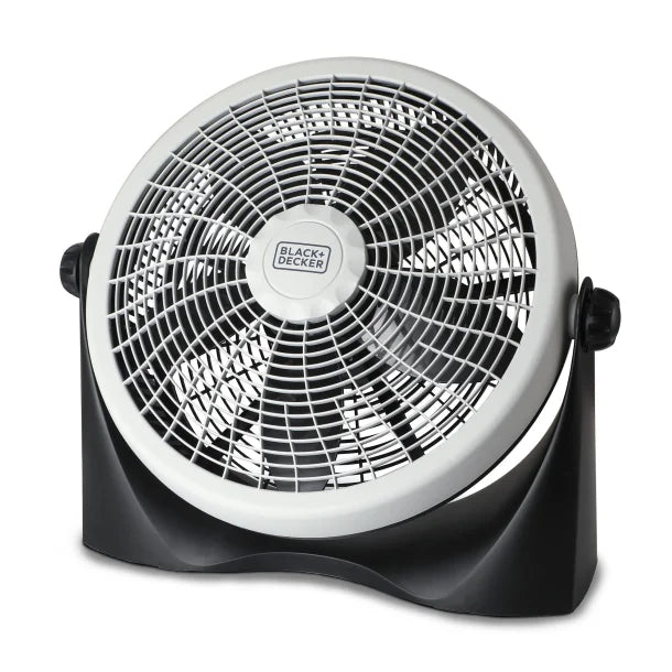 BLACK+DECKER™ BFF16B 16-In. 3-Speed Portable Floor Fan with Adjustable Tilt, Black