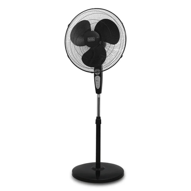 BLACK+DECKER™ BFSR18B 18-In. 3-Speed Oscillating Portable Stand Fan with Remote, Black