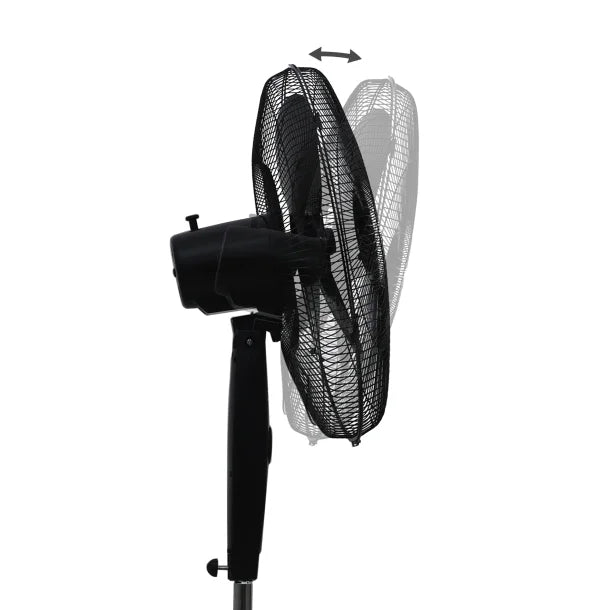 BLACK+DECKER™ BFSR18B 18-In. 3-Speed Oscillating Portable Stand Fan with Remote, Black