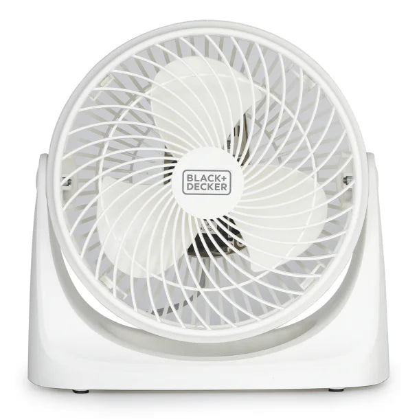 BLACK+DECKER™ BFTU107W 7-In. 3-Speed Portable Turbo Table Fan with Adjustable Tilt, White