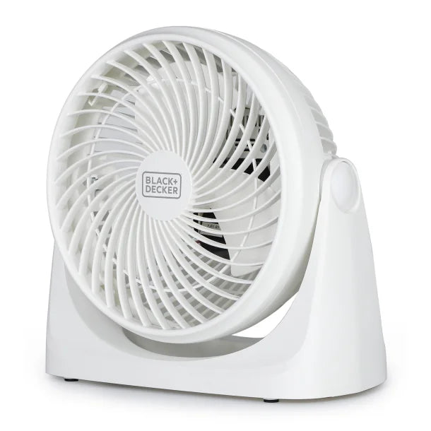 BLACK+DECKER™ BFTU107W 7-In. 3-Speed Portable Turbo Table Fan with Adjustable Tilt, White