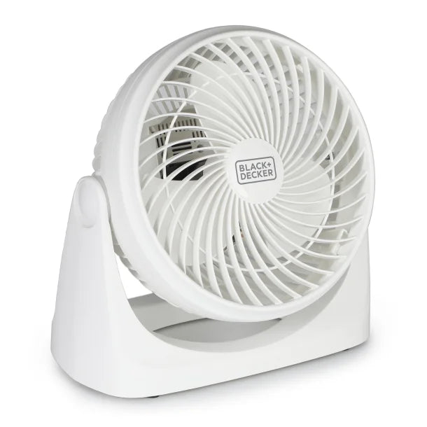 BLACK+DECKER™ BFTU107W 7-In. 3-Speed Portable Turbo Table Fan with Adjustable Tilt, White