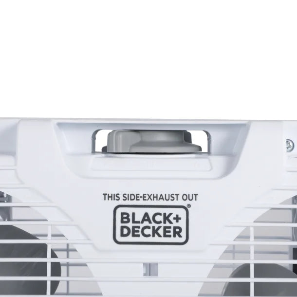 BLACK+DECKER™ BFW9M 9-In. 2-Speed Twin Window Fan with Adjustable Side Panels, White