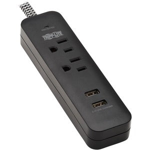 Tripp Lite by Eaton Protect It! TLP206USB 2-Outlet Surge Suppressor/Protector 