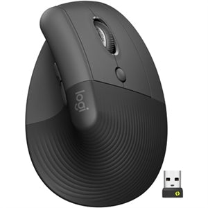 Logitech Lift Vertical Ergonomic Mouse (Graphite) 