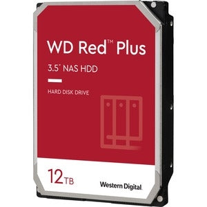 Western Digital Red Plus WD120EFBX 12 TB Hard Drive - 3.5" Internal - SATA (SATA/600) - Conventional Magnetic Recording (CMR) Method 